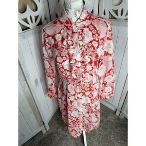Vintage 60s Mod GoGo Dress The Spectator Red White 60s 70s Psychedelic M/L